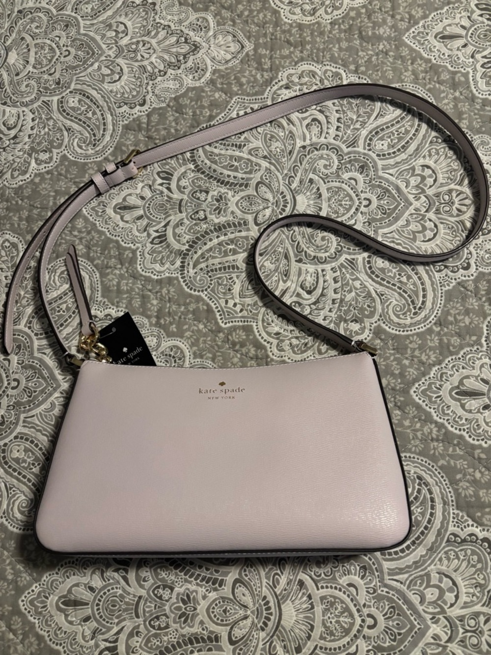 kate spade Pale Pink Crossbody Bag with Gold-Tone Logo